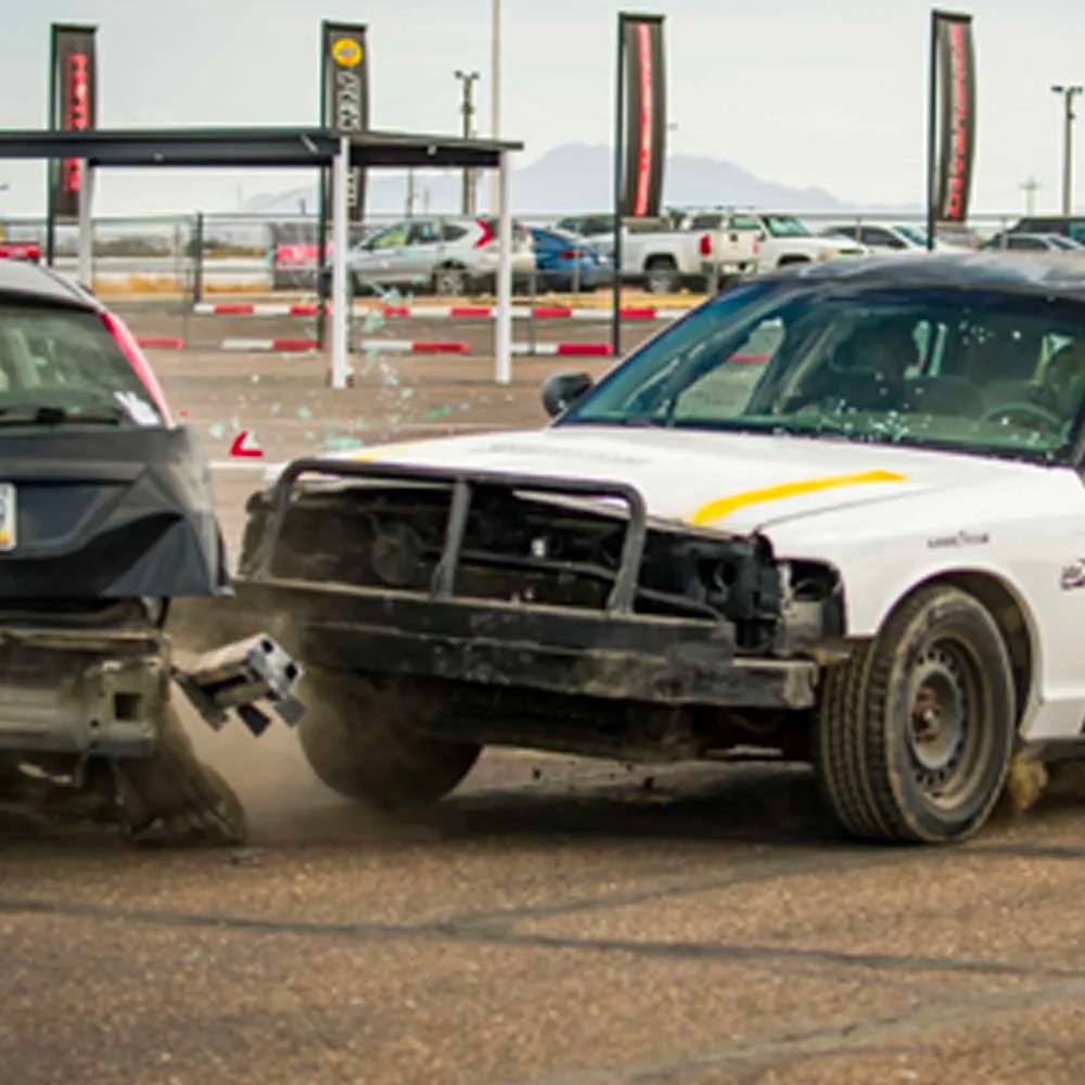 car crashing into another